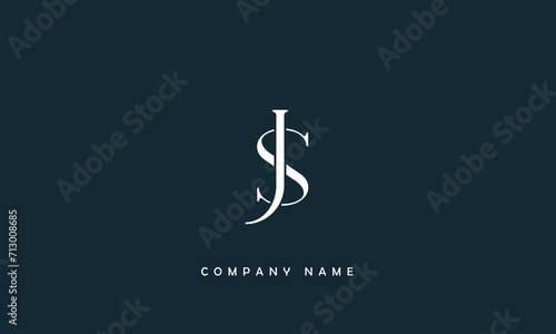 JS, SJ, J, S Abstract Letters Logo Monogram