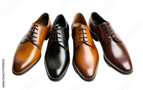 The Essential Men's Dress Shoes On Transparent Background.