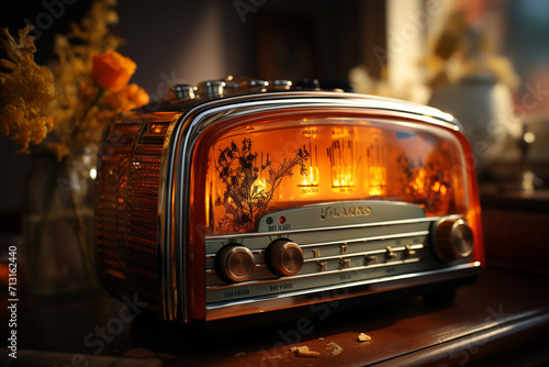 A retro style radio