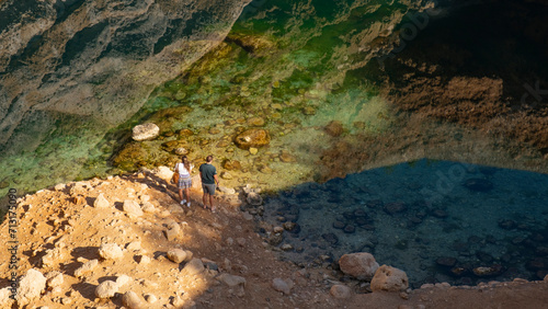 Bimah Sinkhole in Oman, Middle East