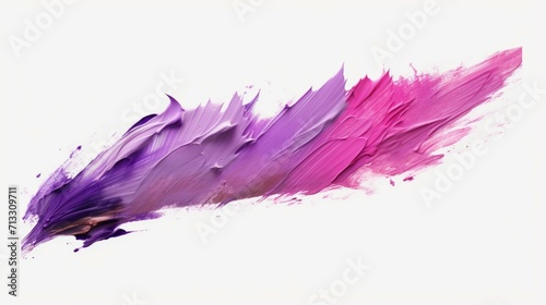 thick pink and purple acrylic oil paint brush stroke Ai Generative