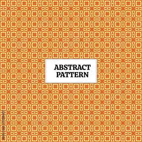 A pattern of orange and beige shapes on a beige background. This asset is suitable for backgrounds, textiles, packaging, stationery, and various design projects with a modern and warm aesthetic.