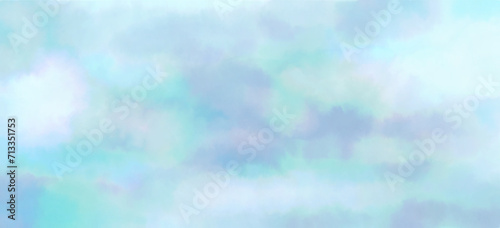 Lavis aquarelle de ciel, fichier de textures aquarelle. Fichier PNG. Ciel et nuage bleu et gris.