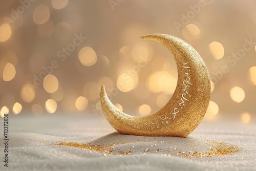 Elegant Ramadan Greeting Card Minimalist Design