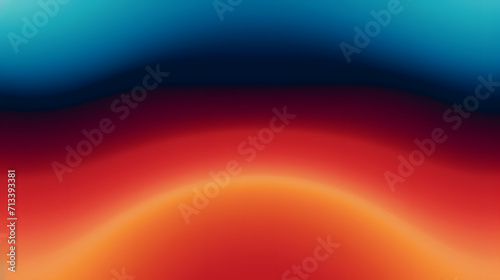 Vibrant rainbow, orange blue teal white psychedelic grainy gradient color flow wave on black background, music cover dance party poster design. Retro Colors from the 1970s 1980s, 70s, 80s, 90s style