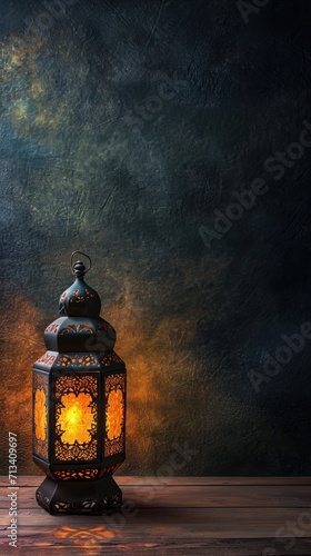 Elegant Islamic Ramadan Lantern Illuminating the Darkness