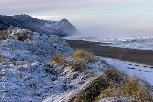 Cape Sebastian with snow