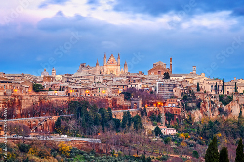 Orvieto, Umbria, Italy Medieval Skyline