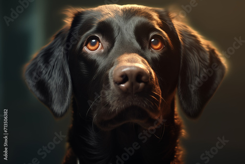 Portrait of a purebred dog. Illustration related to dogs. Pet. Dog related event. The world of dogs. Adopt a dog.