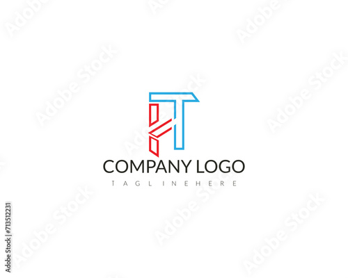 Letter TH logo design template vector illustration. 