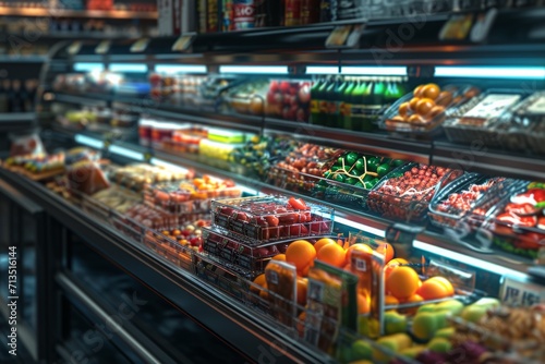 a supermarket that offers a variety of foods Generative AI