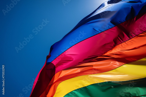 Abstract background colours of the Pride flag, the rainbow symbol of homosexual gay lesbian bisexual and transgender people known as the LGTB community, stock illustration image