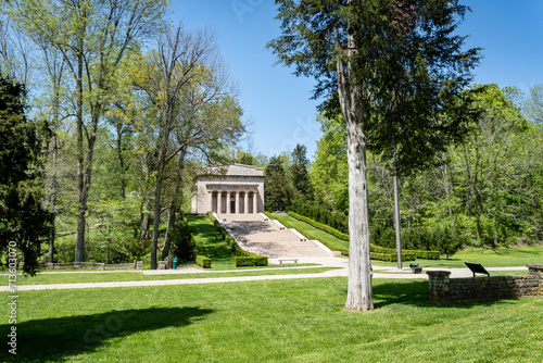 Hodgenville, Kentucky: Abraham Lincoln Birthplace National Historical Park. Memorial building built on the centennial of Lincoln's birth at the site of Lincoln family Sinking Spring Farm.