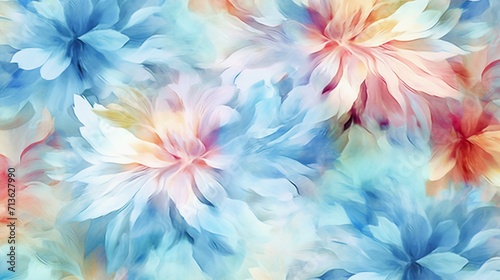 allover pattern digital design textile print floral Ai Generative