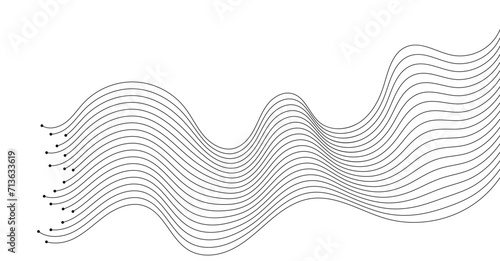 abstract wavy lines background