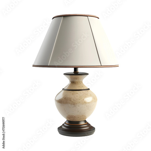 Pottery Lamp (PNG Object) isolated on transparent and white background