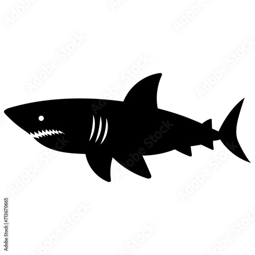 shark silhouette isolated illustrator