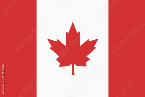 Canada flag national emblem graphic element illustration template design. Flag of Canada- vector illustration