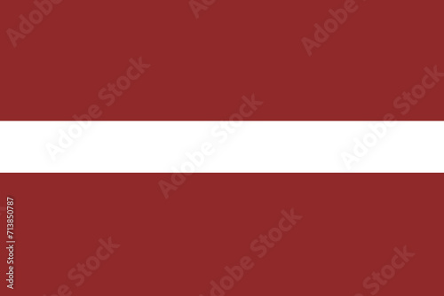 Latvia flag national emblem graphic element illustration template design. Flag of Latvia- vector illustration