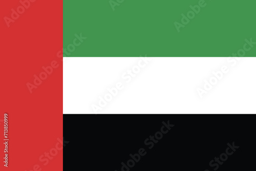 UEA flag national emblem graphic element illustration template design. Flag of UEA - vector illustration