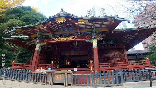 Konno Hachimangu Shrine is a sanctuary near Shibuya Station in Tokyo, Japan, where buildings from the Edo period remain. The origin of the name Konnomaru, a warrior monk and military commander of the 