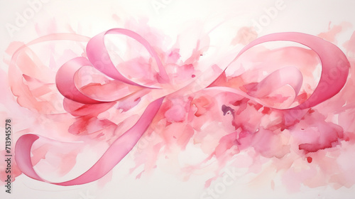 abstract background symbol of pink ribbon.