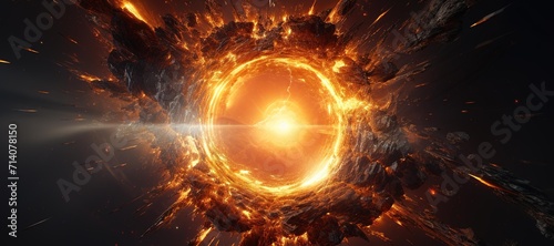 galaxy space light hole, tunnel, fire explosion 3