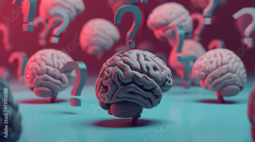 human brains think about solving a problem, look for answers to questions