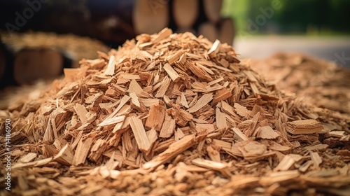 Wood Chips: Fuel and Raw Materials for Industrial Boilers AI Generated