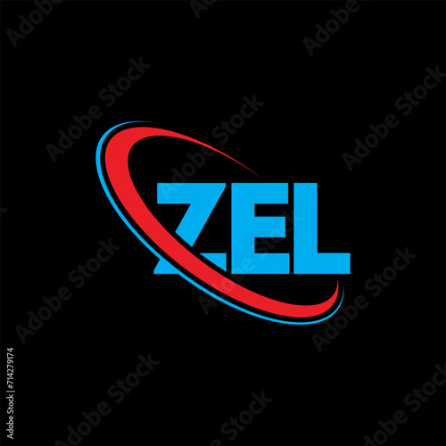 ZEL logo. ZEL letter. ZEL letter logo design. Initials ZEL logo linked with circle and uppercase monogram logo. ZEL typography for technology, business and real estate brand.