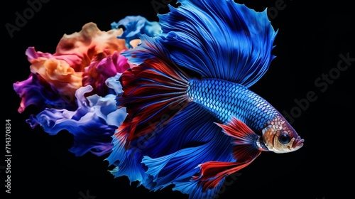 Betta fish portrait stunning wildlife photography of colorful siamese fighting fish