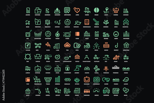 Equipment for water purificatio Fermer,tree ,eclectic icons set vector neon Pro Vector,Chart line icons set. Graph, finance report, income growth, economy statistic, gantt diagram, infographic, mind 