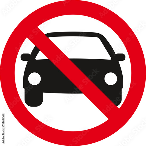 prohibiting thoroughfare for all motor vehicles, no drive vehicules,Prohibiting sign,Traffic Sign , Vector, symbol, transport icon 