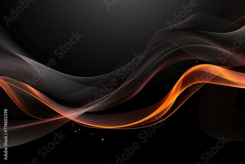 Abstract background with black and golden smoke for Awareness Day