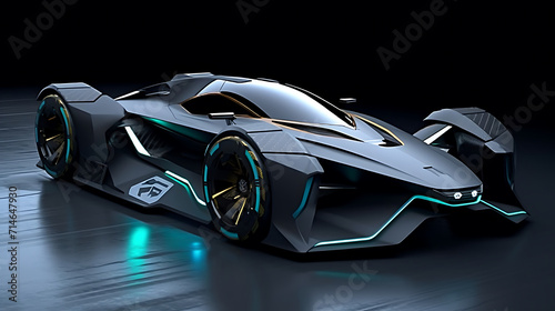 A design concept for an electric racing car.