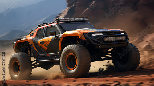 A design concept for an off-road racing truck.