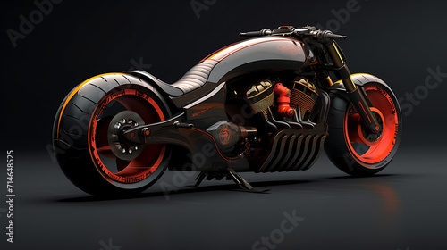 A design concept for a drag racing motorcycle.