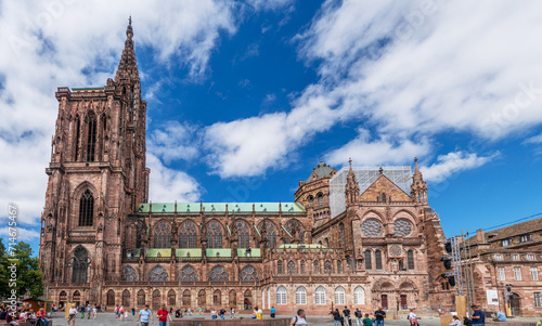 Strasbourg Cathedral or Cathedral of our Lady of Strasbourg. France.