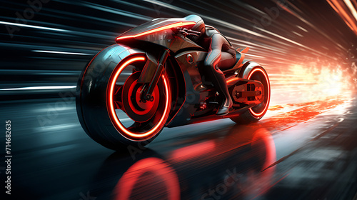 The top speed of a hyperbike.