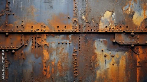 Abstract background with rusted metal texture lines and shapes.