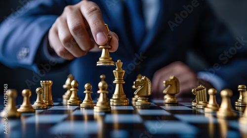 Chess and businessman