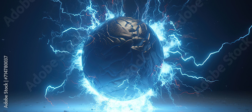 stone ball electric energy lightning explosion 5