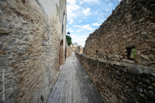 Narrow street in the medieval town