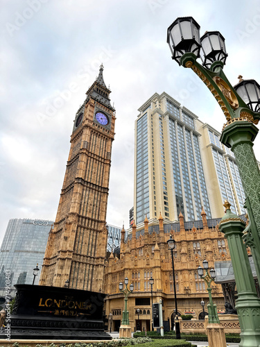 The Londoner hotel Macau one of the luxurious and five star hotel with the replica of Big Ben and the Westminster Palace