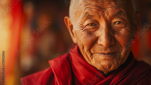 Portrait of a monk. 