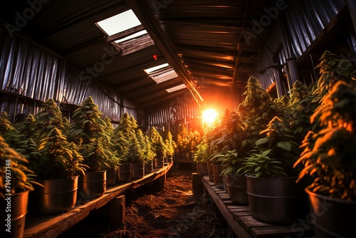 Thriving cannabis cultivation on an industrial scale. a glimpse into marijuana legalization
