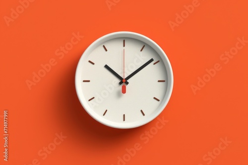 Minimalistic Wall Clock Displaying Ten Past Ten