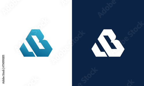 LB initials icon logo design vector