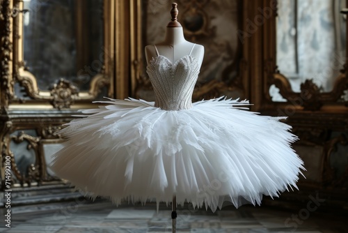 Ballerina dress with white tutu