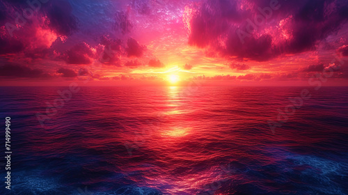 The canvas of the sunset gradient, starting from the fiery orange and ending with pastel purple, c